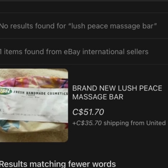 Lush discontinued peace solid massage bar - Picture 2 of 3